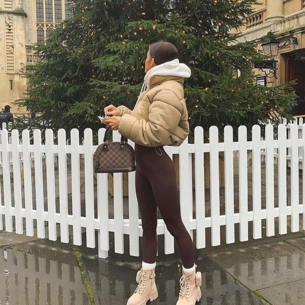 CHOCOLATE BROWN super trendy leggings